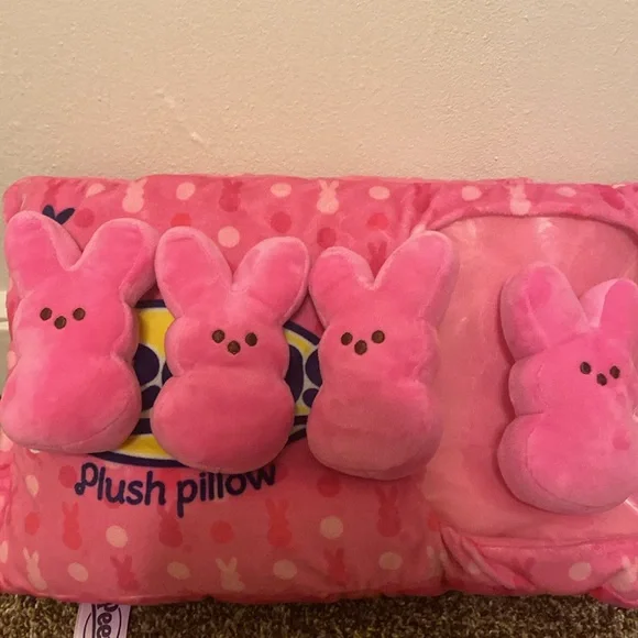 Pink Peeps Pillow - Picture 3 of 3